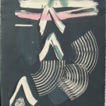 The final print with gouache under-painting and printed overlay. The subtle layering of tone and color is beautiful.