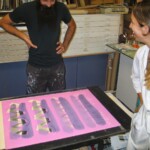 Erin and fellow painter and UCLA alum Jonathan Apgar