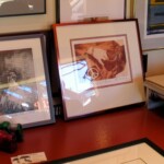 Some of Jan's prints. The one above is a two-color print.