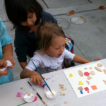 The artiste at work.