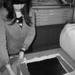 Laying down more stencils.